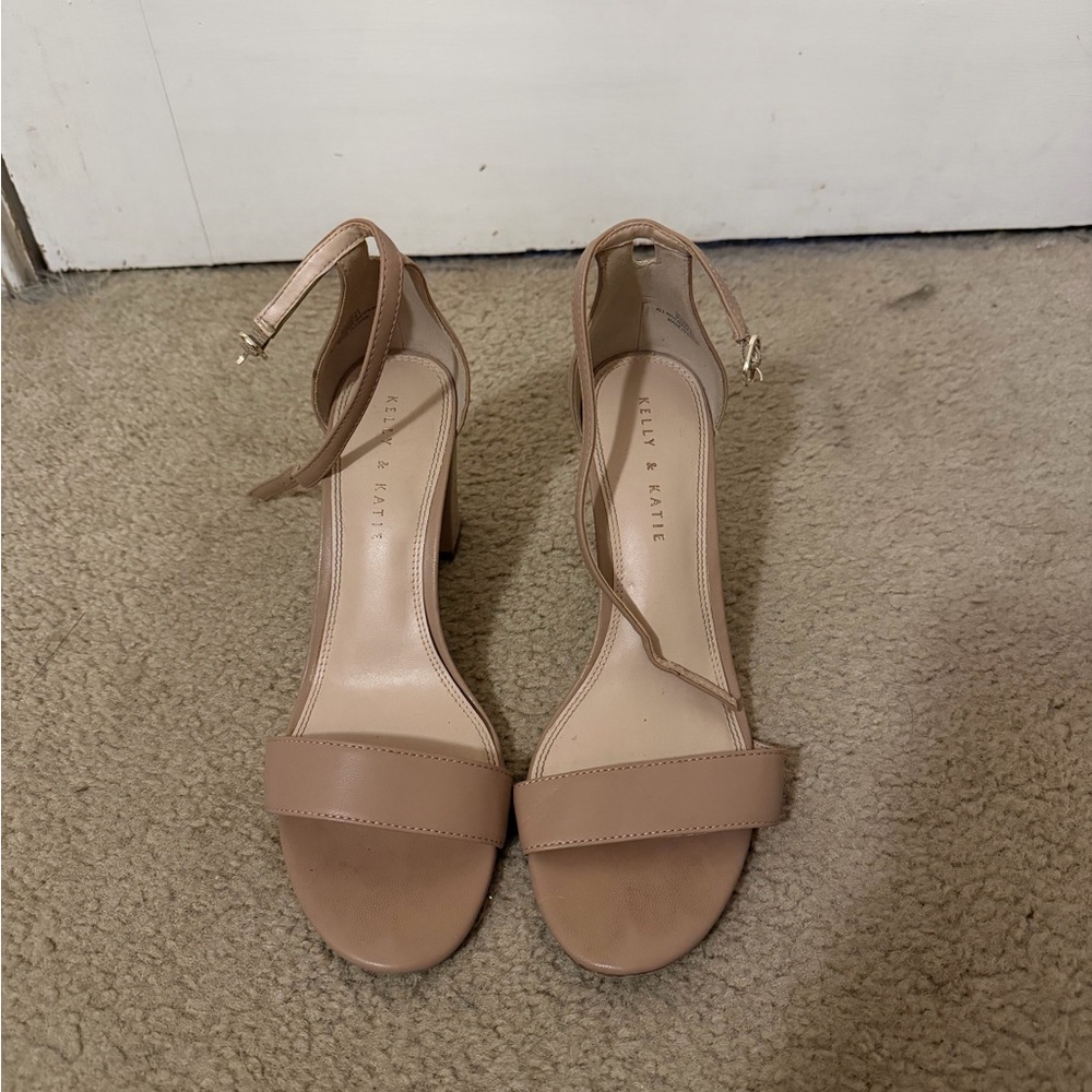 Kelly & Katie Tan/Nude Heeled Sandals